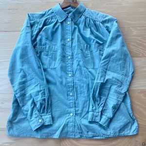 NW0T J.CREW Women Garment-dyed cotton poplin utility shirt